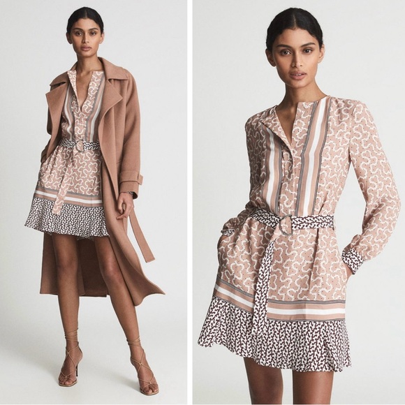 Reiss Dresses & Skirts - NWT Reiss Georgie Mixed Print Mini Dress